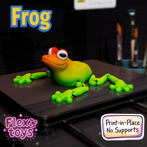 Flexi Frog – Cute Articulated Pond Toy