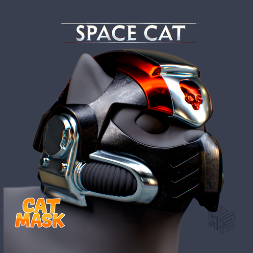 Space Marine Cat Helmet – Warhammer Pet Cosplay