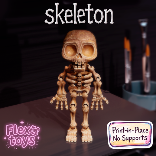 Flexi Zombie Skeleton – Articulated Undead Toy