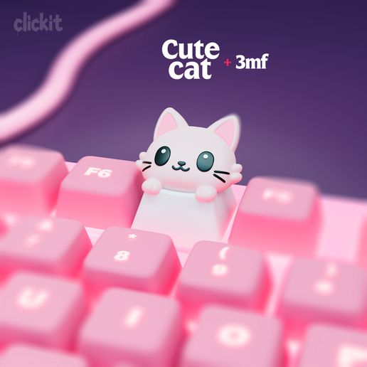 Cat Keycap – Cute Artisan Key