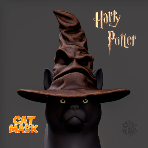 Sorting Hat Cat Mask – Harry Potter Pet Costume