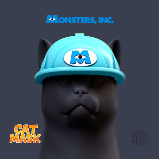 Monsters Inc Cat Helmet – Pixar Pet Costume