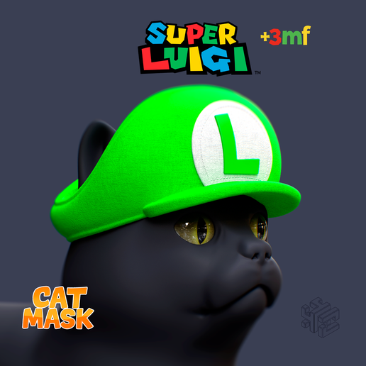 Luigi Cat Hat – Super Mario Pet Costume