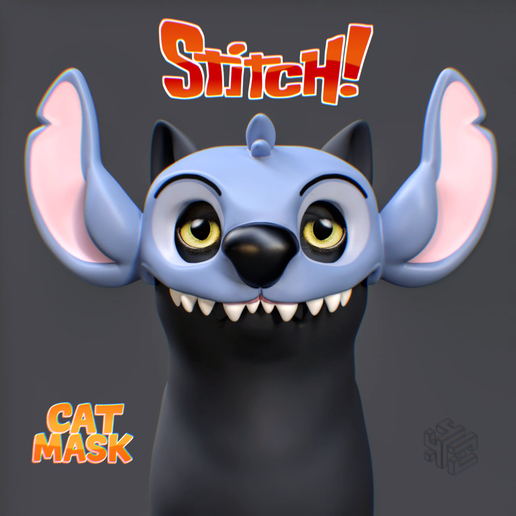Stitch Cat Mask – Disney Alien Pet Costume