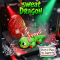 Christmas Dragon – Candy Cane Dragon with Egg