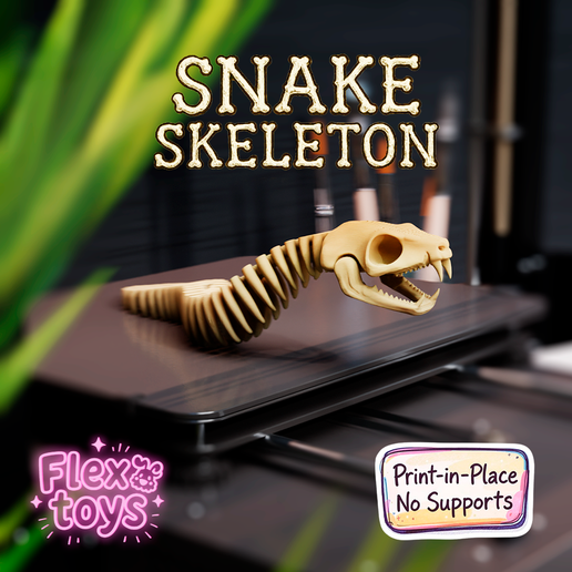 Flexi Snake Skeleton – Articulated Reptile Toy