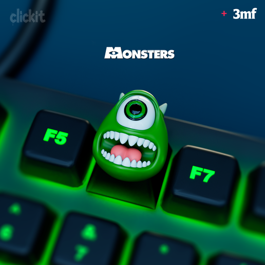 Mike Wazowski Keycap – Monsters Inc Artisan Key