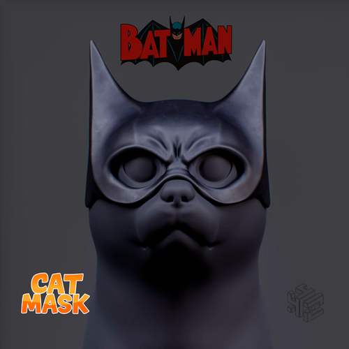 Batcat Mask – Batman-Inspired Cat Helmet