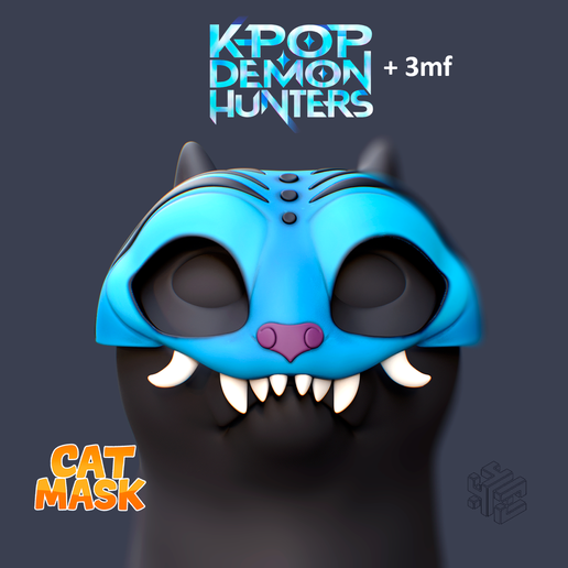 Derpy Tiger Cat Mask – K-Pop Inspired Pet Costume