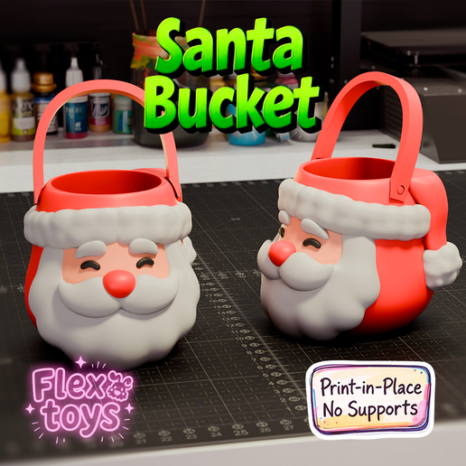 Santa Bucket – Christmas Candy Bowl Toy