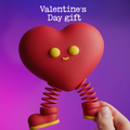 Flexi Heart Toy keychain – Valentine's Day Print-in-Place
