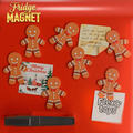 Christmas Flexi Gingerbread Man Fridge Magnet – 3D Printable