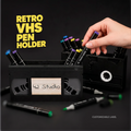 Cassette Pen Holder — VHS Retro Desk Organizer | Customizable