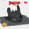 Night Fury Cat Mask V2 – Toothless Raised Ear Edition