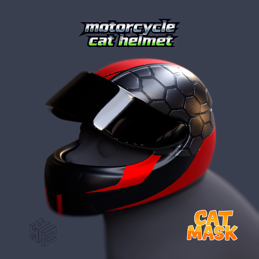 Motorcycle Cat Helmet – Biker Pet Cosplay